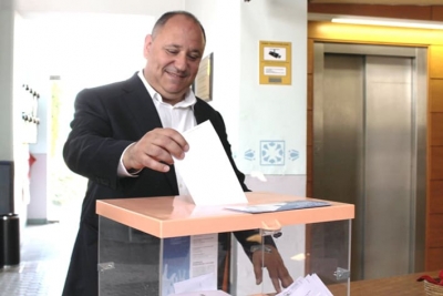 Ahir al matí l’alcalde de les Franqueses, Francesc Colomé, va emetre el seu vot