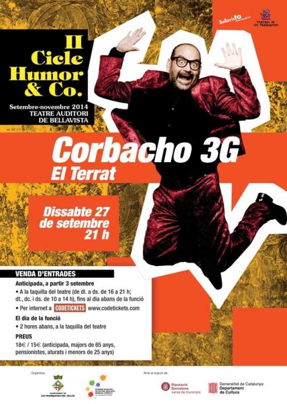 Cartell II Cicle Humor & Co. de l'espectacle "Corbacho 3G"