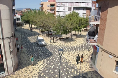 Imatge virtual de la plaça des del carrer de Provença