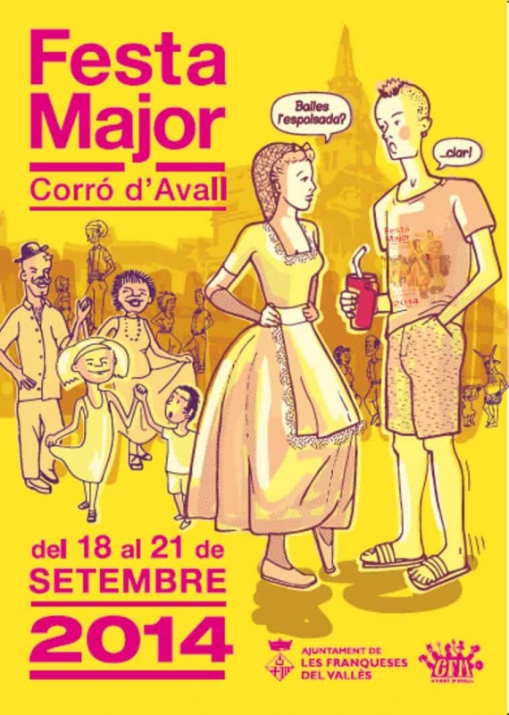 Cartell Festa Major Corró d'Avall 2014