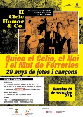 Cartell 2n Cicle Humor&Co. 20 anys de jotes i cançons
