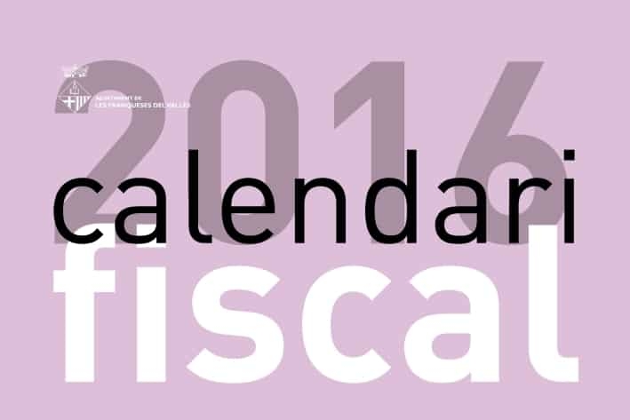 Disponible del calendari fiscal 2016