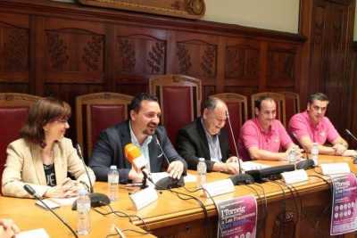 D'esquerra a dreta, Yolanda Muro, Juan A. Corchado, Francesc Colomé, Òscar Jurado i Loao Leitao