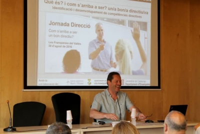 Joan Teixidó, presentant i centrant el tema de la jornada de reflexió