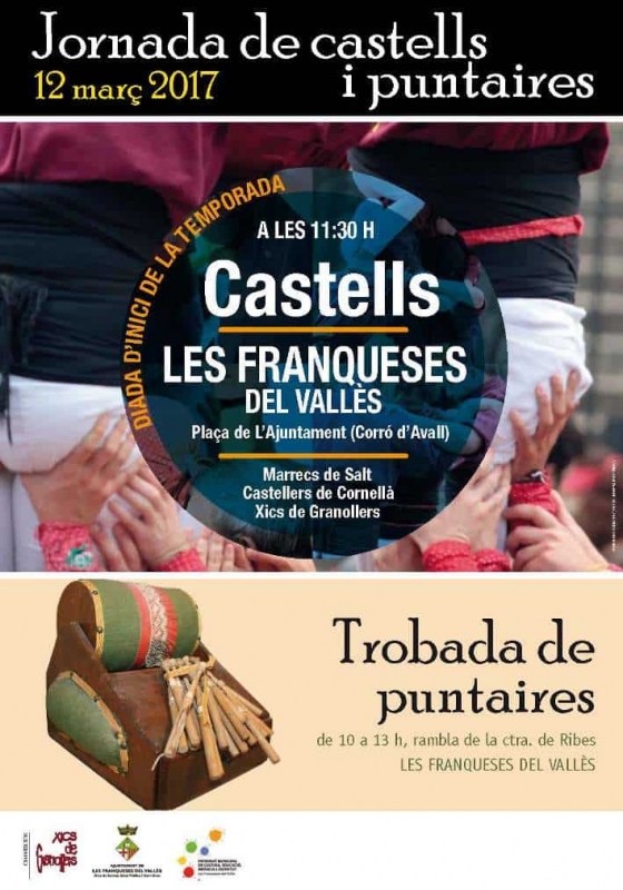 Cartell de la Jornada de castells i puntaires de les Franqueses