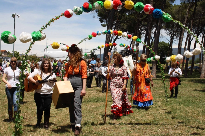 La Hemandad Rociera Bellavista celebrant la romeria a Can Ribas