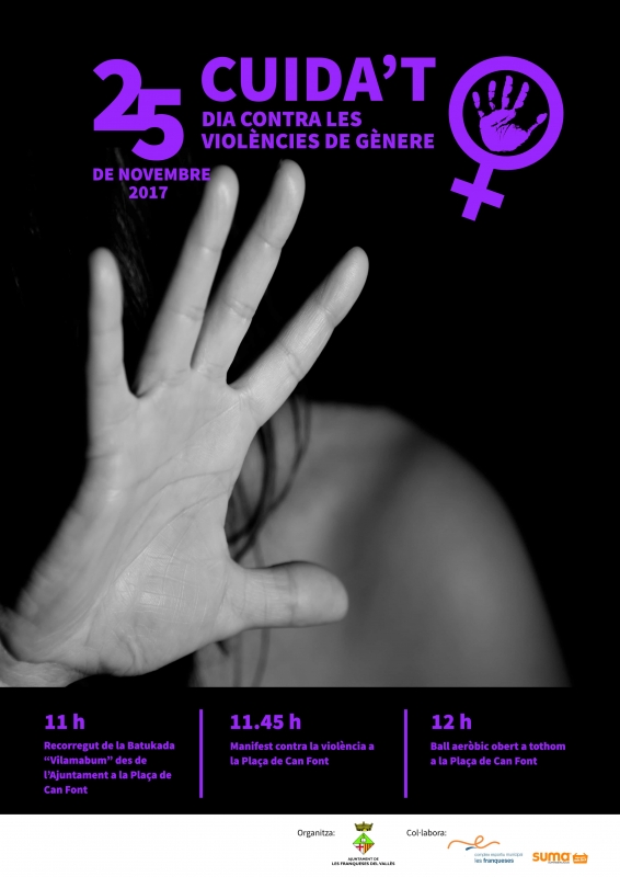 Cartel 25 de novembre - Dia Internacional contra la violència contra la dona