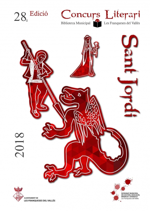 Cartell del 28è concurs literari de Sant Jordi