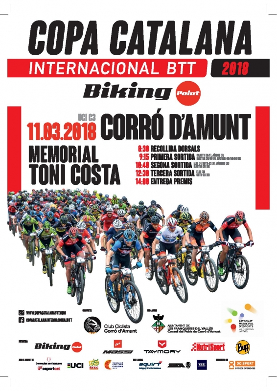 Cartell de la Copa Catalana Internacional BTT Biking Point-Memorial Toni Costa
