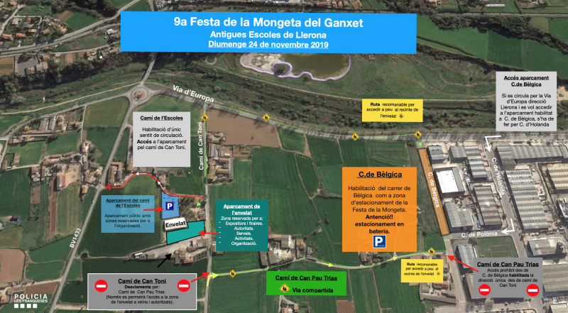 Afectacions de la 9a Festa de la Mongeta del Ganxet
