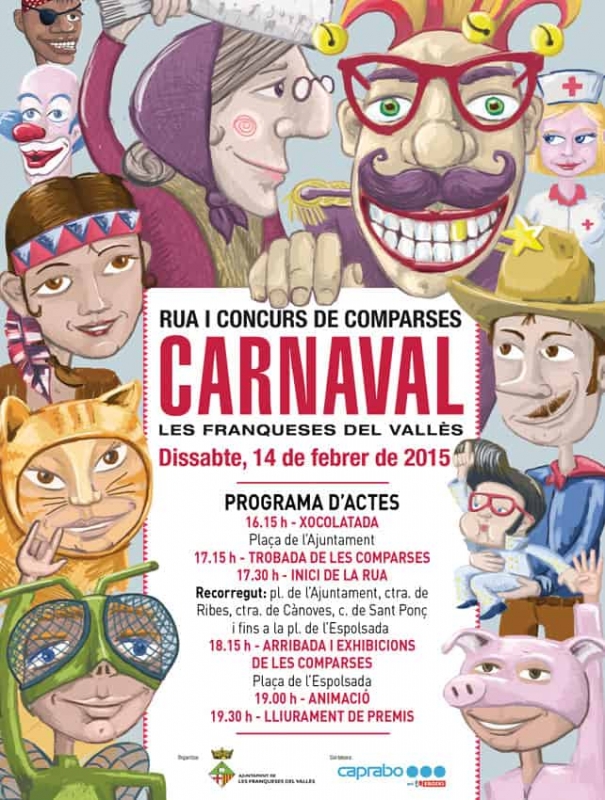 Cartell del Carnaval de Corró d'Avall 2015