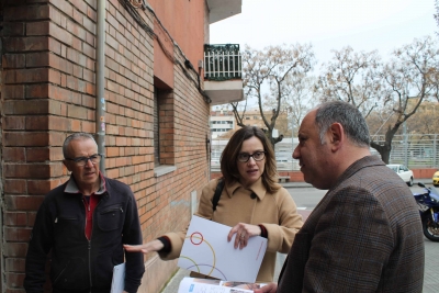 Visita als edificis rehabilitats en tercera convocatòria de Pla de Barris de Bellavista