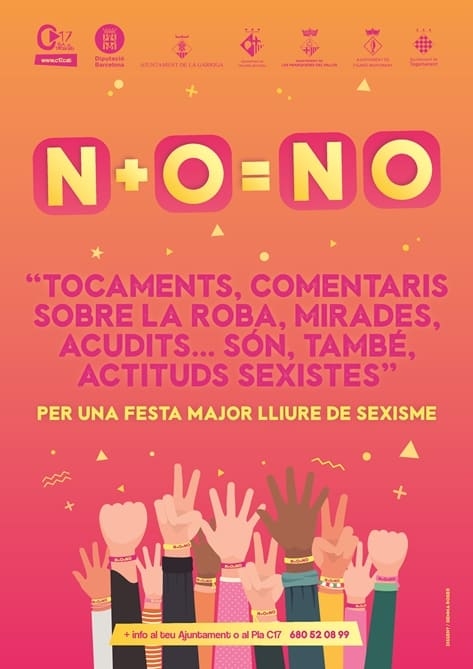 Cartell de la campanya "N + O=NO"
