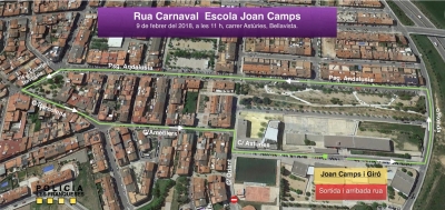 Afectacions per la rua de Carnaval de l'Escola Bellavista-Joan Camps