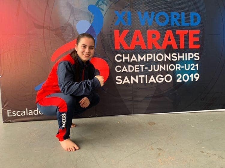 Iona Lobato al Campionat Mundial de karate