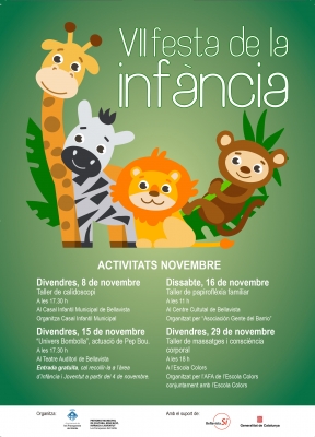 Activitats del mes de novembre de la VII Festa de la Infància