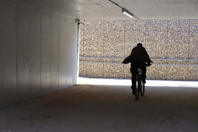 El pas soterrat està habilitat per a bicicletes i per a vianants