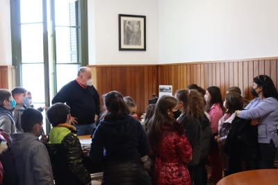 Visita a l'Ajuntament dels alumnes de tercer de l’Escola Joan Sanpera