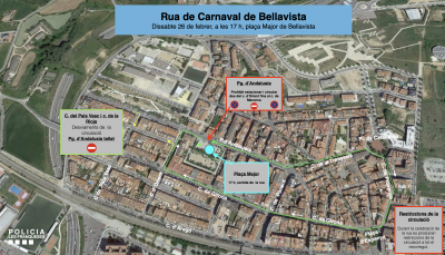 Carnaval Bellavista 2022 - Afectacions al trànsit