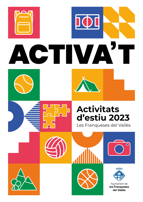 Cartell ACTIVA'T - Activitats d'estiu 2023