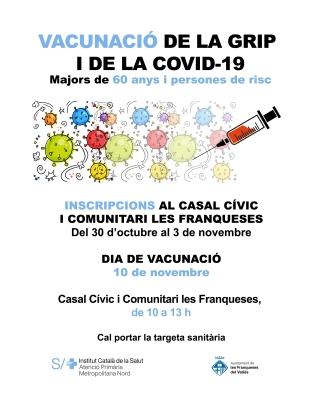 Campanya vacunació grip i Covid-19 Corró d'Avall