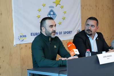 Roda de premsa de les Franqueses Vila Europea de l'esport 2024 Jordi Madera.