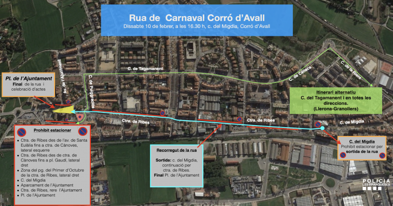 Incidències a la rua de Carnaval de Corró d'Avall