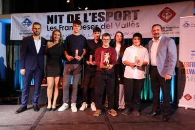 Premi de la categoria Formació Masculina per a Nil Puntas Valverde (natació)